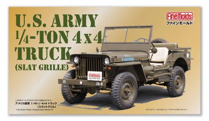 Fine Molds 82001 U.S. Army 1/4-ton 4x4 Truck Slat Grille 1/20