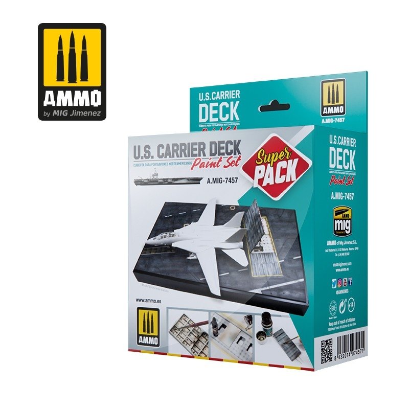 AMMO of Mig Jimenez 7457 US Carrier Deck Paint Super Pack Set