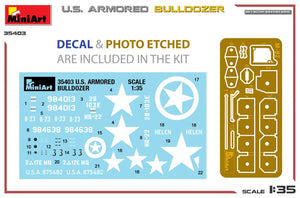 MiniArt 35403 U.S. ARMORED BULLDOZER 1/35 – imagen 2