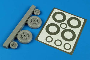 Aires 4593 S2F Tracker wheels &amp;amp; paint masks 1/48 Kinetic