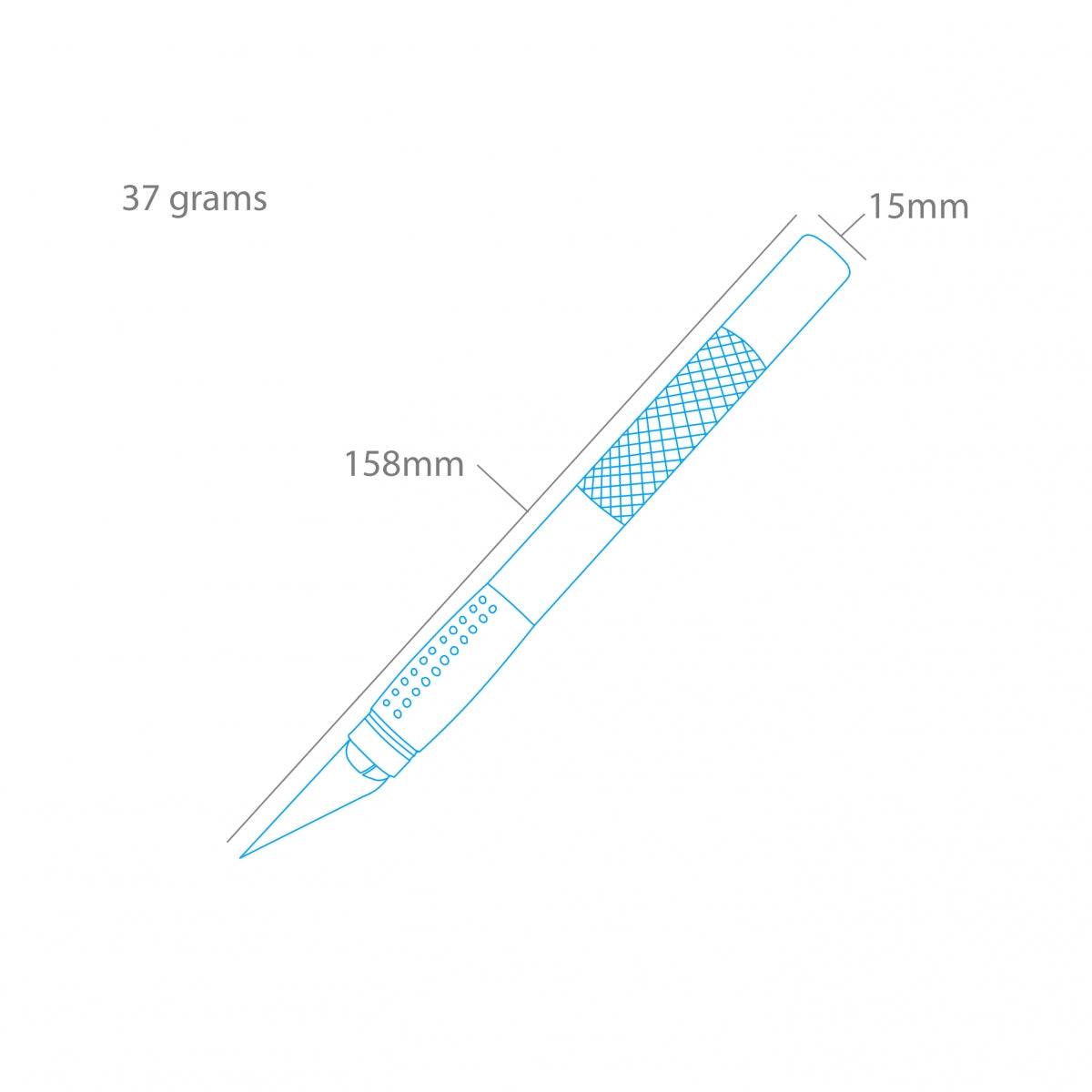Modelcraft PKN4302 Soft Grip Hobby Knife #2 (125mm) – zdjęcie 2
