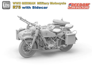 Freedom 16005 R75 with Sidecar WWII German Motorcycle 1/16 – immagine 2