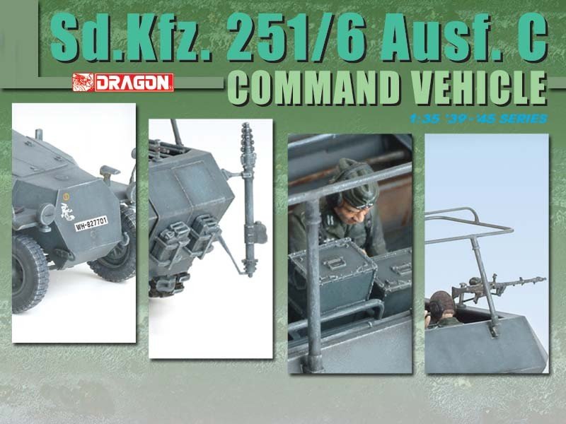Dragon 6206 Sd.Kfz. 251/6 Ausf. C Command Vehicle 1/35 – Bild 6