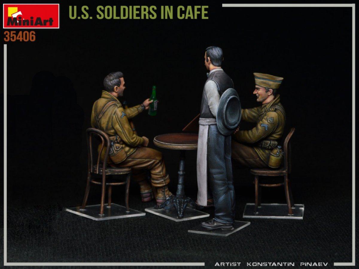 MiniArt 35406 U.S. SOLDIERS IN CAFE 1/35 – Bild 4