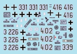 Star Decals 35-C1371 SdKfz 250 neu 2 SdKfz 250/1, SdKfz 250/3 and SdKfz 250/7 - Waffen-SS markings 1/35 – imagen 3
