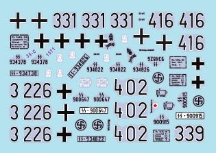 Star Decals 35-C1371 SdKfz 250 neu 2 SdKfz 250/1, SdKfz 250/3 and SdKfz 250/7 - Waffen-SS markings 1/35 – imagen 3