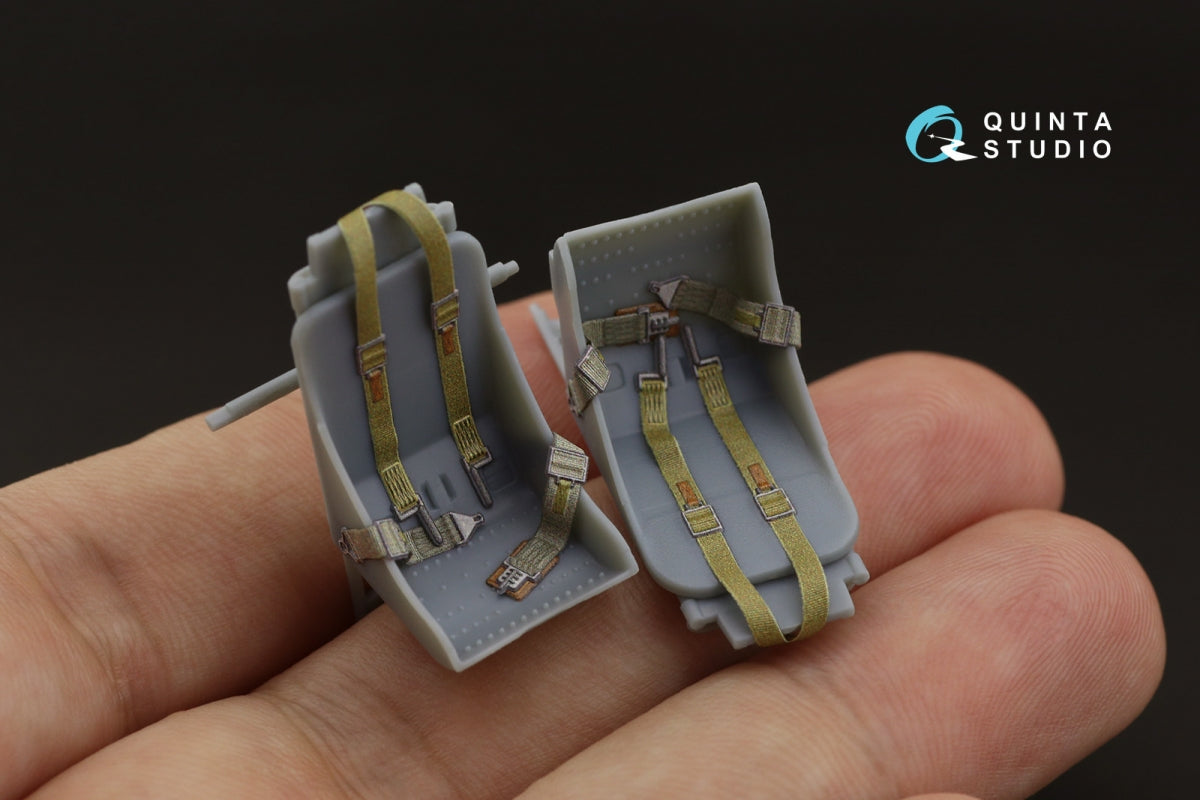 Quinta Studio QD32102 T-6G 3D-Printed coloured Interior on decal paper (Kitty Hawk) 1/32 – immagine 8