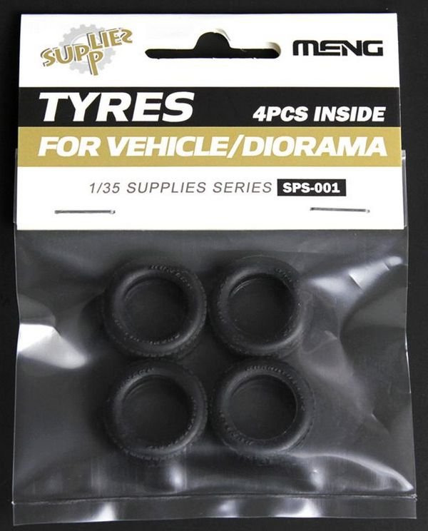 Meng Model SPS-001 Tyres for vehicle Diorama (4 pcs) 1/35