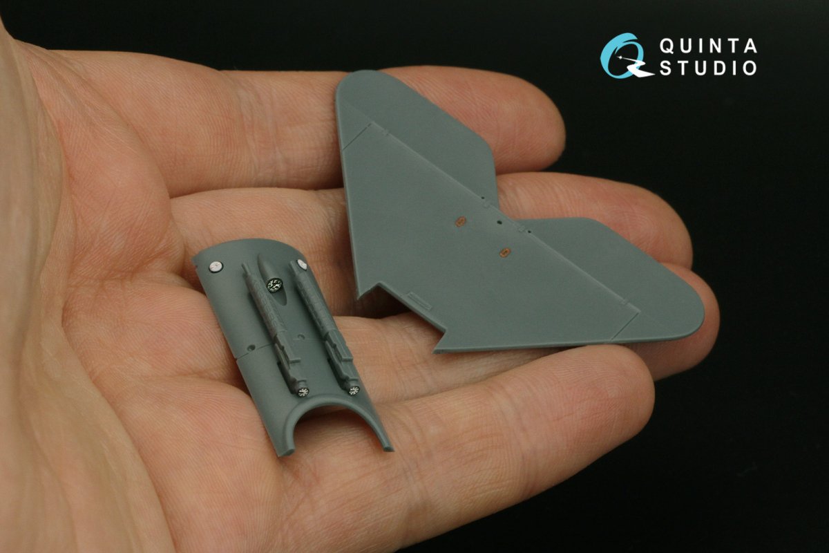 Intérieur imprimé en 3D et coloré sur papier décalcomanie Quinta Studio QD48298 Fokker EV-DVIII (Eduard) 1/48 – image 9