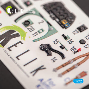 KELIK K72050 SPITFIRE F.MK.22 - INTERIOR 3D DECALS FOR AIRFIX KIT 1/72 – Bild 3