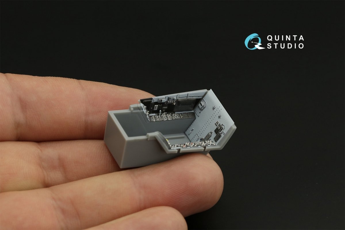 Quinta Studio QD48259 F/A-18E 3D-Printed &amp;amp; coloured Interior on decal paper (HobbyBoss) 1/48 – immagine 7