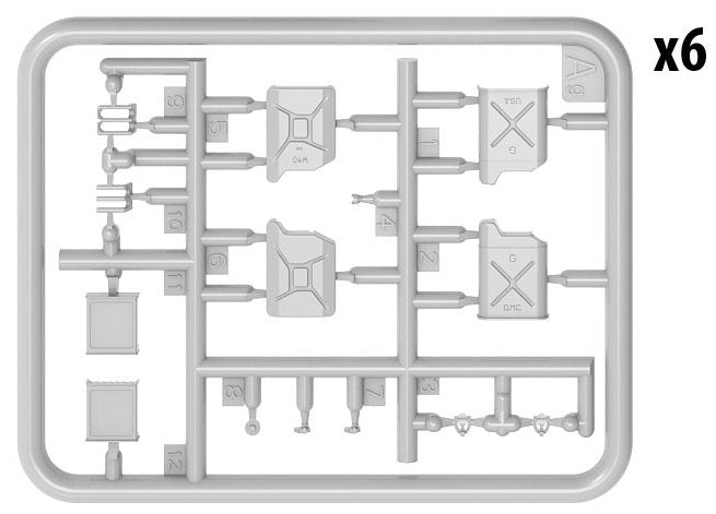 MiniArt 35587 ALLIES JERRY CANS SET WWII 1/35 – immagine 6