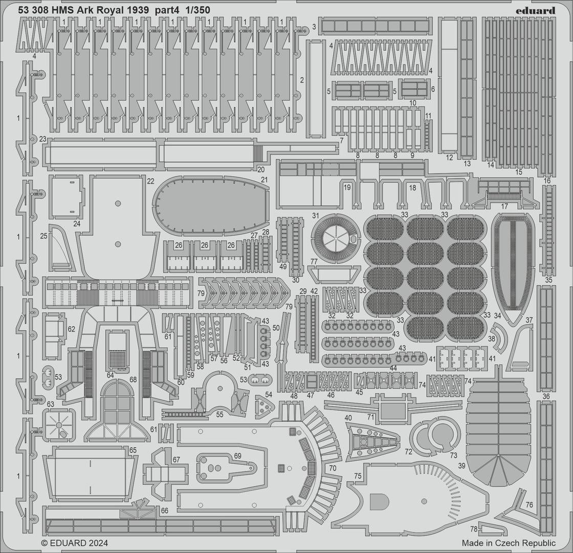Eduard BIG5372 HMS Ark Royal 1939 I LOVE KIT 1/350 – immagine 4