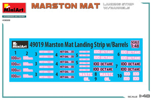 MiniArt 49019 PISTE D&amp;#39;ATTERRISSAGE MARSTON MAT avec BARILS 1/48 – image 2