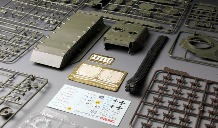 Meng Model TS-007 GERMAN MAIN BATTLE TANK LEOPARD 1 A3/A4 1/35 – immagine 10