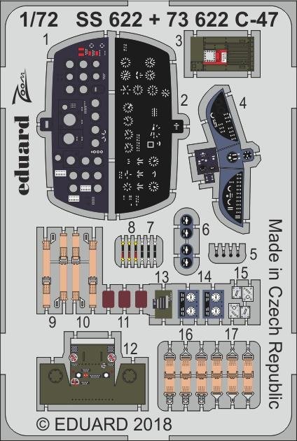 Eduard 73622 C-47 HOBBY BOSS 1/72