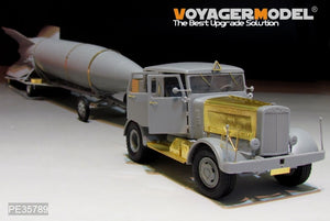 Voyager Model PE35789 WWII Hanomag SS100 Military Car w/V2 Rocket Transporter For TAKOM 2110 1/35 – immagine 8