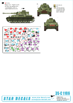 Star Decals 35-C1106 Axis &amp;amp; Eastern European PzKpfw IV 1/35 – immagine 2