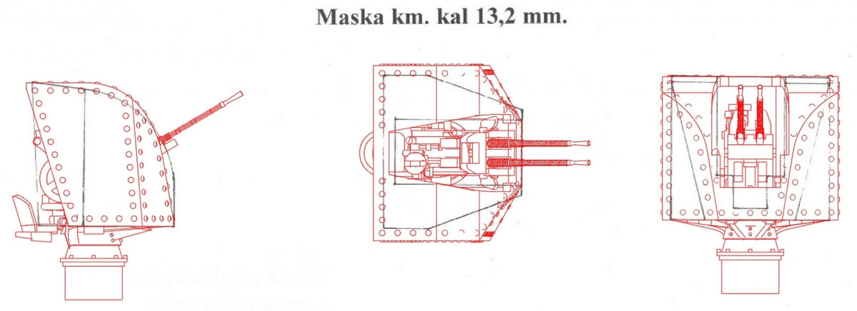 Master SM-350-118 Uzbrojenie francuskiego lekkiego krążownika Marseillaise - 152mm (9 szt.), 90mm (8 szt.), 13,2mm (8 szt.) lufy z żywicznymi mocowaniami (do modelu Trumpetera) 1/350 – imagen 16
