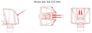 Master SM-350-118 Uzbrojenie francuskiego lekkiego krążownika Marseillaise - 152mm (9 szt.), 90mm (8 szt.), 13,2mm (8 szt.) lufy z żywicznymi mocowaniami (do modelu Trumpetera) 1/350 – imagen 16