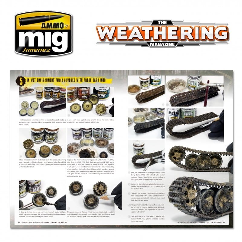 AMMO of Mig Jimenez 4524 - The Weathering Magazine - Wheels, Tracks &amp;amp; Surfaces (English Version) – image 2
