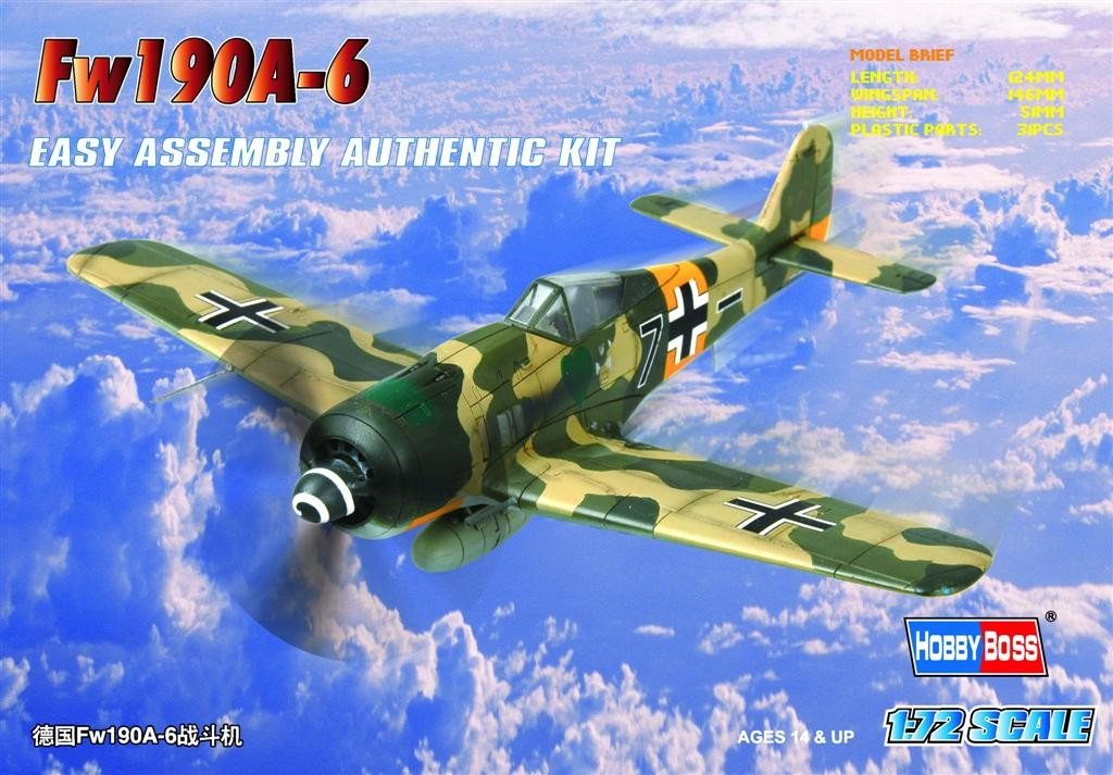 Hobby Boss 80245 Chasseur allemand Fw190A-6 (1/72)