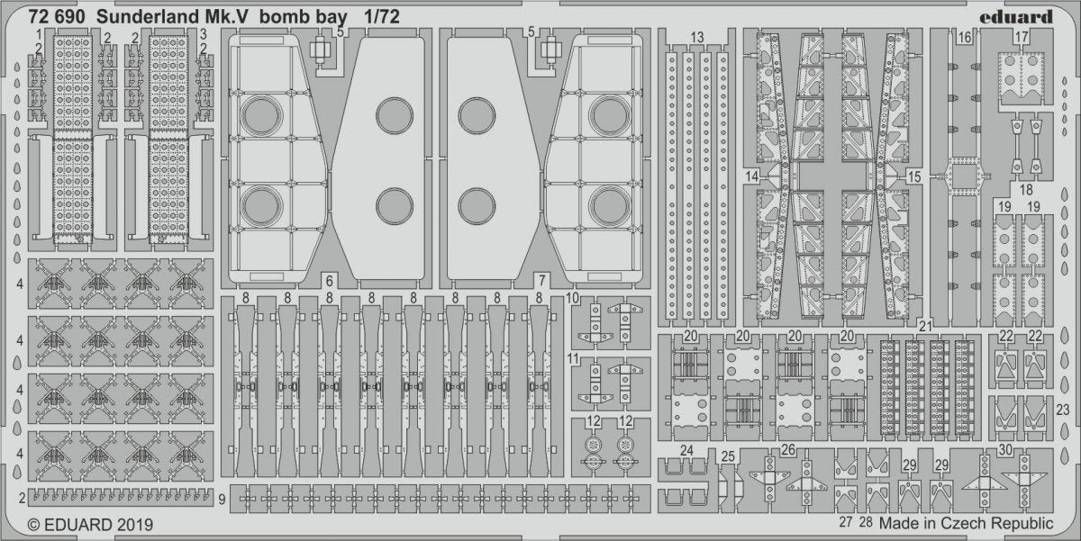 Eduard 72690 Sunderland Mk. V soute à bombes SPECIAL HOBBY 1/72