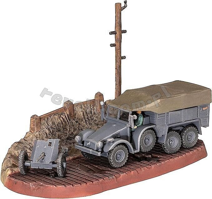 Revell 03344 Krupp Protze KFZ 69 with 3,7cm Pak 1/76 – immagine 5
