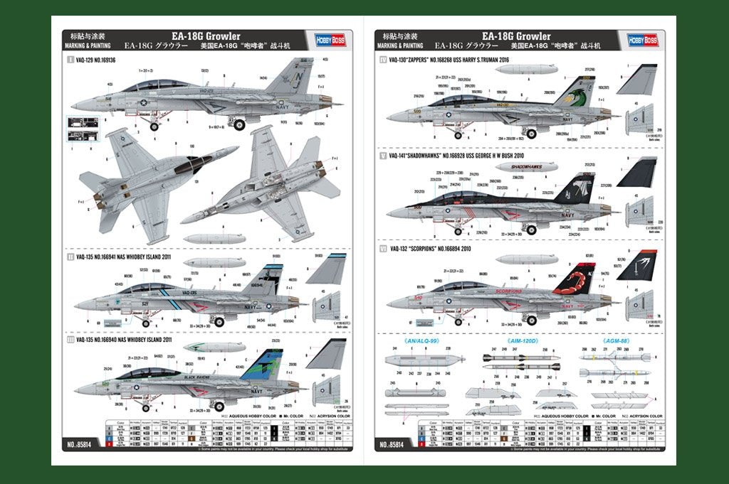 Hobby Boss 85814 EA-18G Growler 1/48 – zdjęcie 4