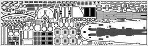 Pontos 37026FN USS BB-63 Missouri 1945 Advanced Detail Up Set (Teak tone stained wooden deck) 1/350 – immagine 25