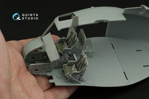Intérieur imprimé en 3D et coloré sur papier décalcomanie Quinta Studio QD35049 UH-1C (Academy) 1/35 – image 7