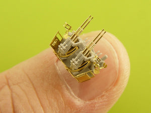 Master SM-350-093 USN 40 mm/56 Bofors quadruple mount ver.1 / with Mk-51 director - (resin, PE and turned parts) - (6pcs) 1/350 – Bild 2
