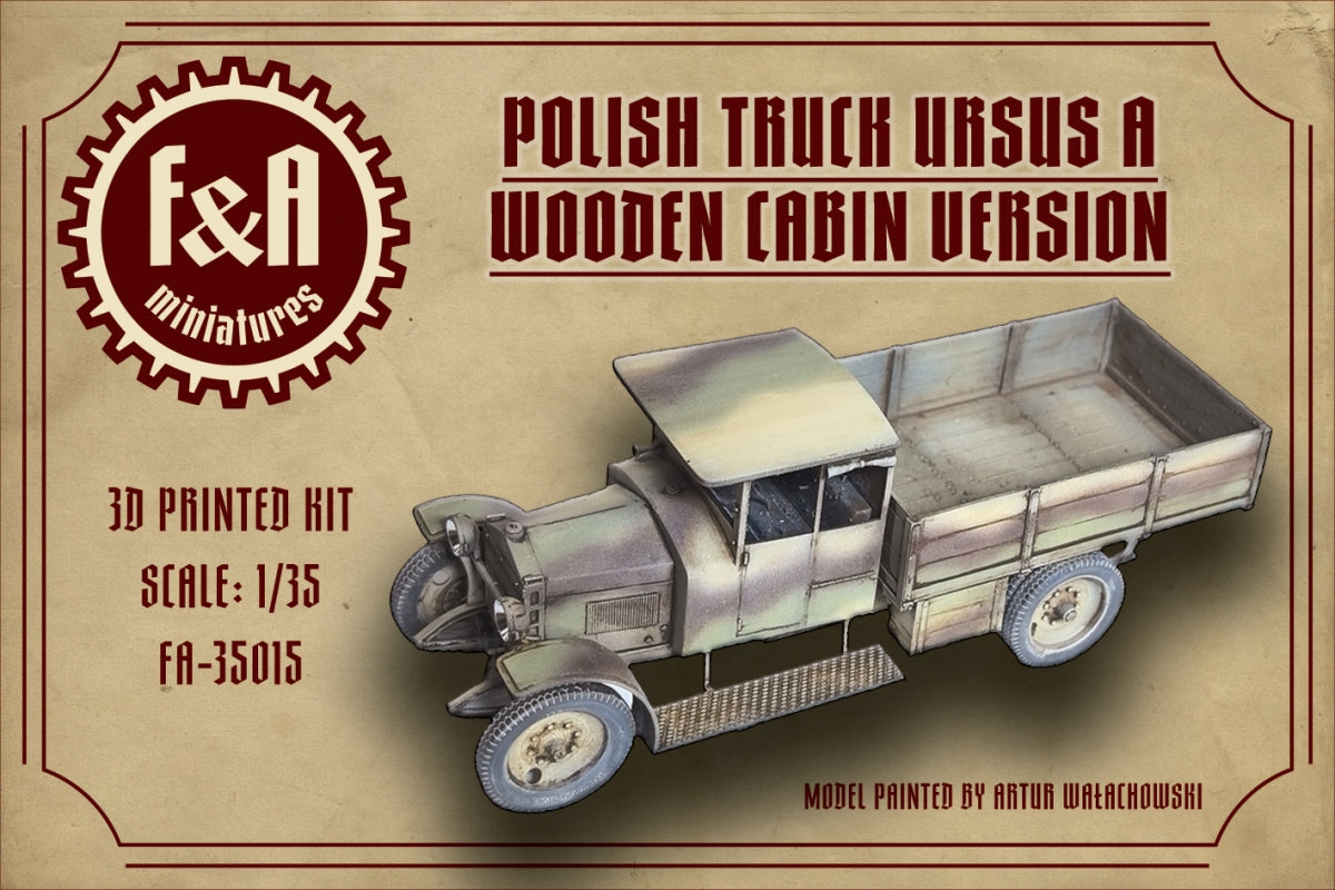 F&amp;amp;A Miniatures FA-35015 Ursus Cabine en bois 1/35