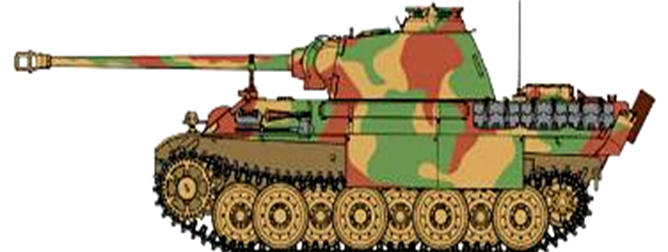 Masque de camouflage Border Model BD0024 pour Panther A/G 1/35