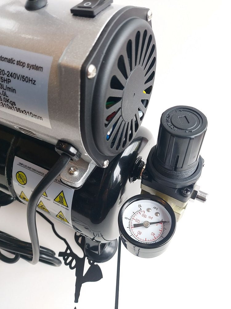 Fine Art FA-20T Kompresor bezolejowy 3l z filtrem i reduktorem Premium Line (S5000) – imagen 3