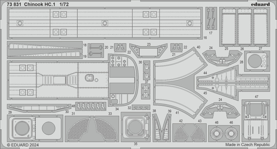 Eduard BIG72185 Chinook HC.1 detail set Airfix 1/72 – immagine 4