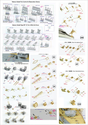 Pontos 35020F1 IJN Kongo 1944 Detail Up Set 1/350 – immagine 13