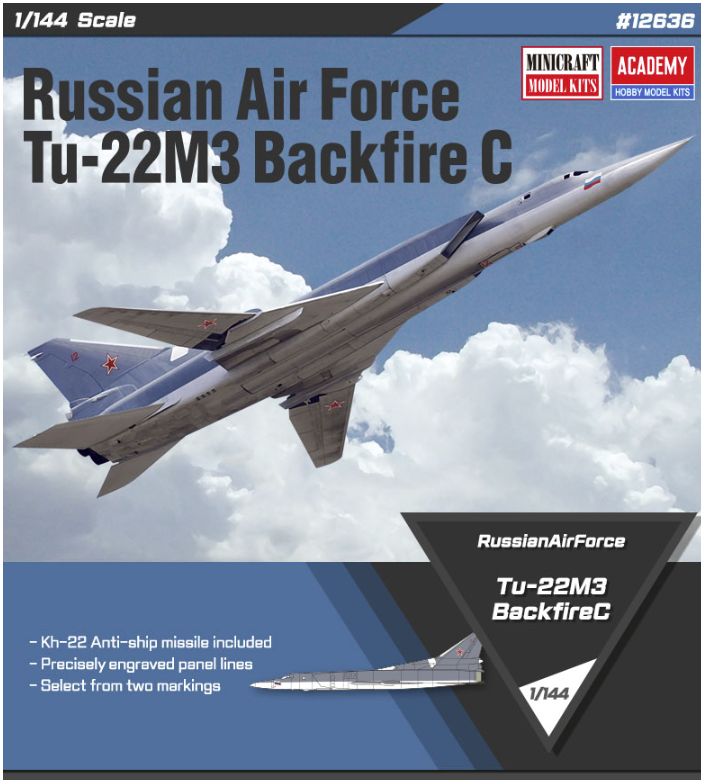 Academy 12636 Tu-22M3 Backfire C 1/144 – zdjęcie 2