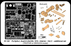 Aber 35120 Panzer IA cz.3 wnetrze (TRI) 1/35 – immagine 4