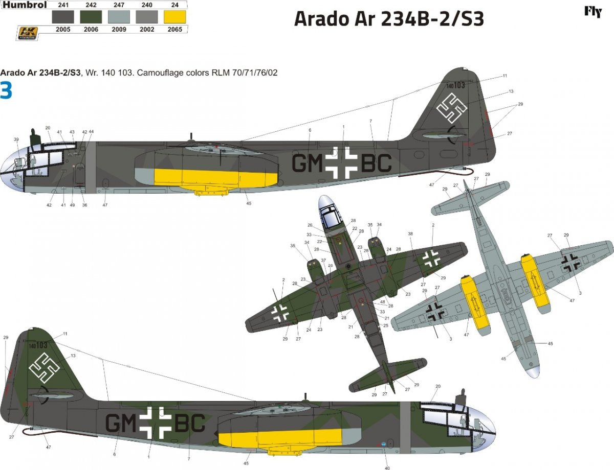 Fly 32025 Arado Ar 234 B-2/S3 1/32 – immagine 2