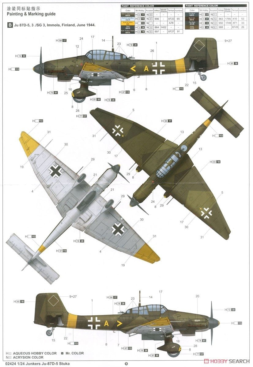 Trumpeter 02424 Junkers Ju-87D-5 Stuka 1/24 – Bild 17
