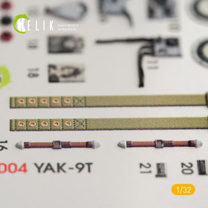 KELIK K32004 YAK-9T INTERIOR 3D DECALS FOR ICM KIT 1/32 – image 7