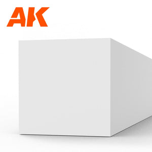 AK Interactive AK6535 STRIPS 5.00 X 5.00 X 350MM – STYRENE STRIP – (4 UNITS) – immagine 2