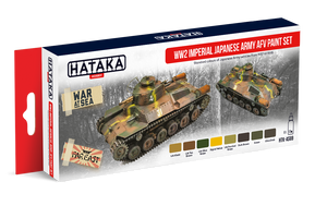 Hataka HTK-AS69 WW2 Imperial Japanese Army AFV paint set (8x17ml) – immagine 2
