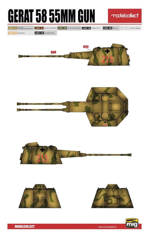 Modelcollect UA72150 WWII Germany landcruiser p.1000 ratte weapon set pack 1/72 – image 6