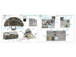Quinta Studio QDS-48423 Fairey Fulmar Mk.I 3D-Printed &amp;amp; coloured Interior on decal paper (Trumpeter) (Small version) 1/48 – immagine 2