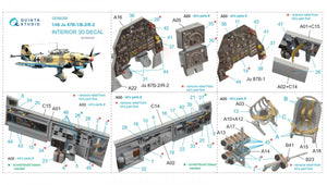 Quinta Studio QD48208 Ju 87B-1/B-2/R-2 3D-Printed &amp;amp; coloured Interior on decal paper ( Airfix ) 1/48 – immagine 2
