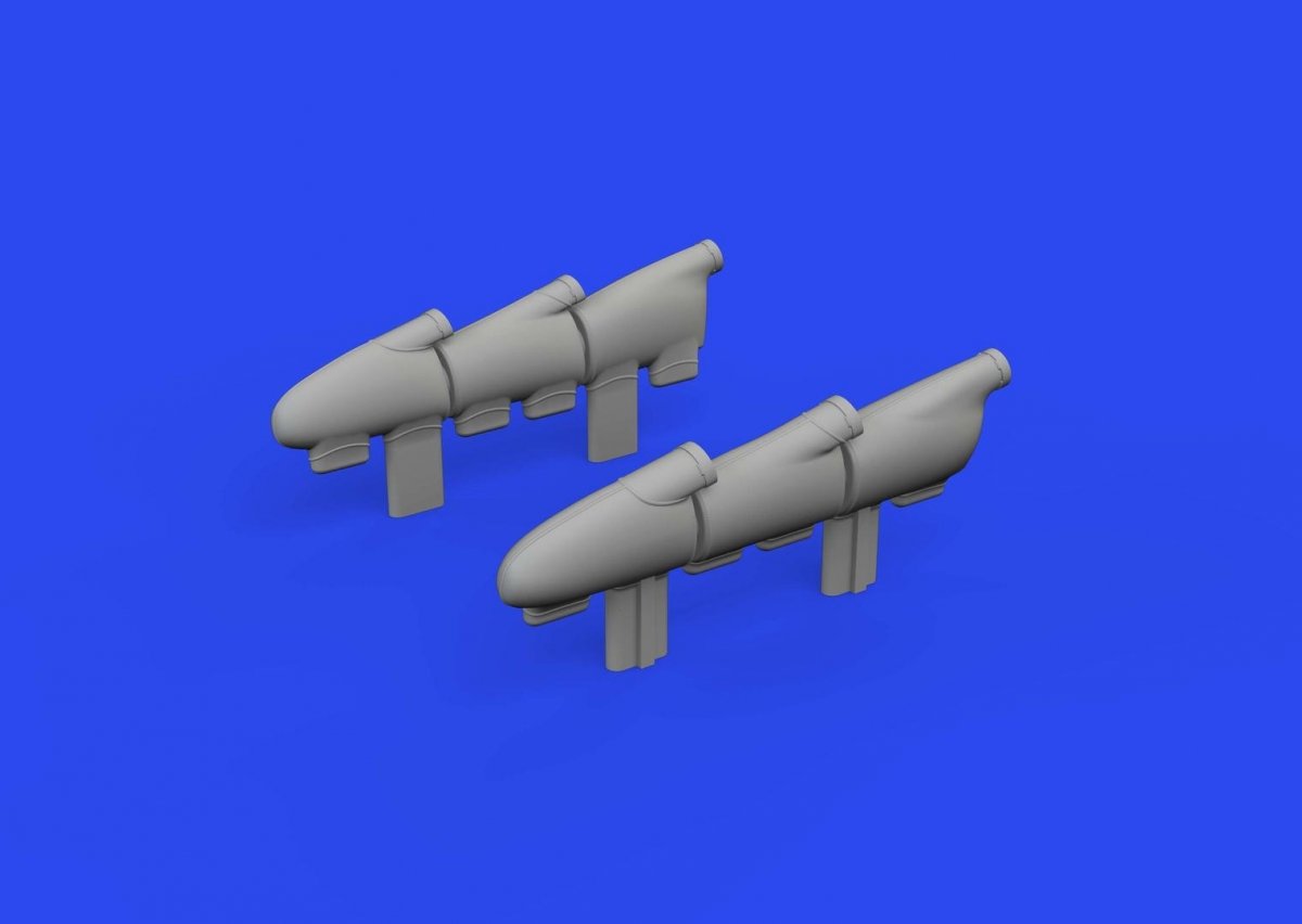 Eduard 632196 Spitfire Mk. Ia ehaust stacks PRINT KOTARE 1/32
