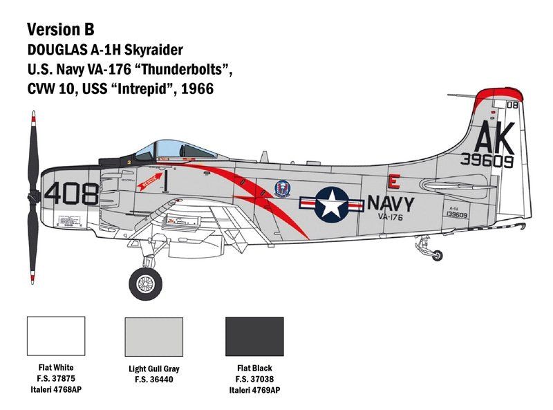 Italeri 2788 Douglas A-1H Skyraider 1/48 – Bild 6