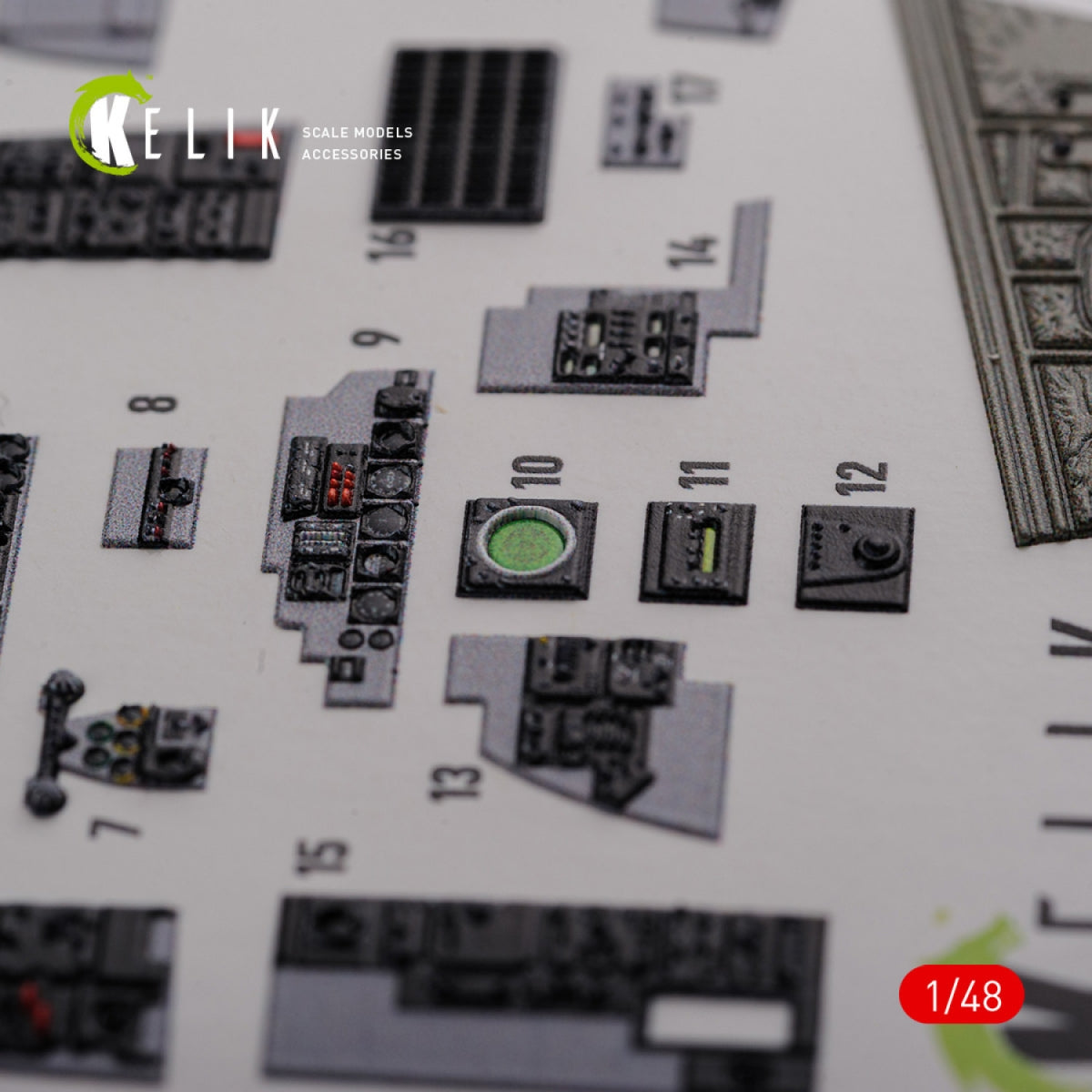 KELIK K48089 F-4J &amp;quot;Phantom II&amp;quot; interior 3D decals for Academy kit 1/48 – image 5